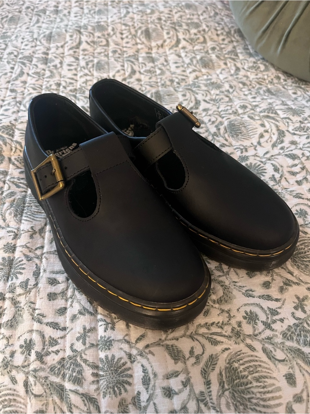 Dr. Martens Zavala Black Mary Jane Shoes sz 37